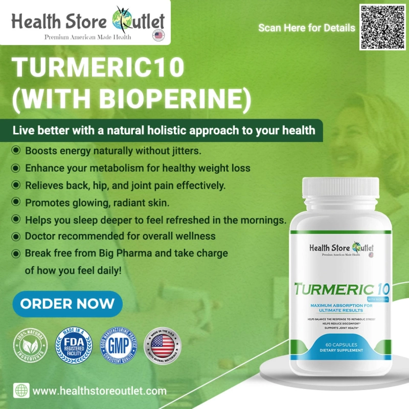 Unlock Turmeric10’s Full Potential with BioPerine Inside