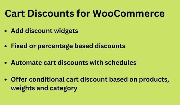 Cart Discounts for WooCommerce