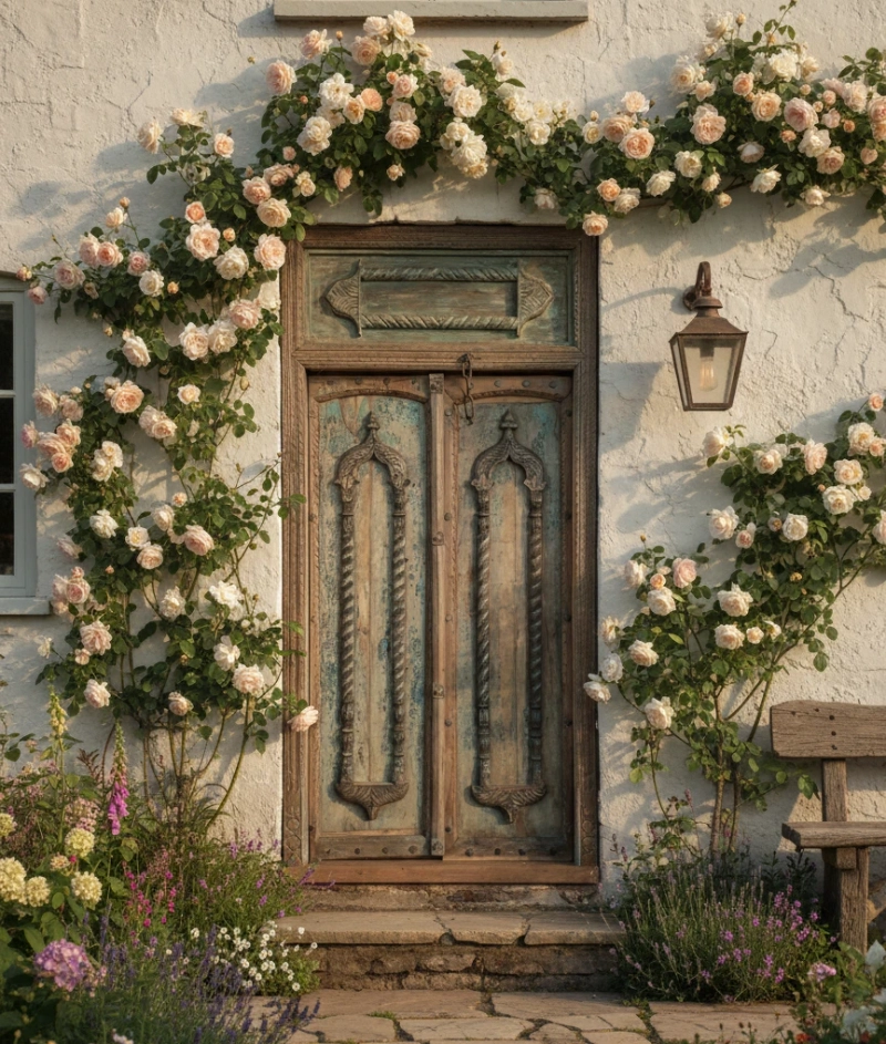 Maximalist decor, an adventure in design with Carved Wood Doors