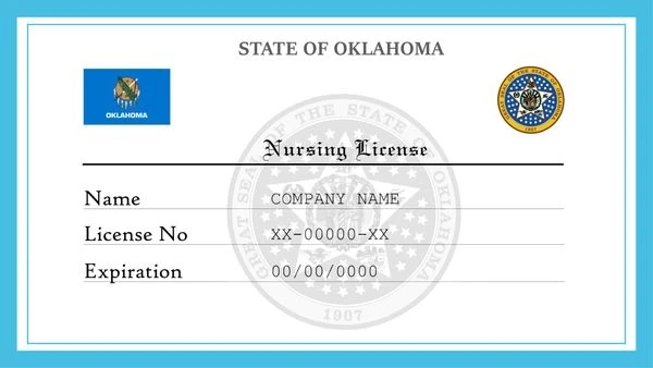 How do I check the status of my nursing license in Oklahoma?