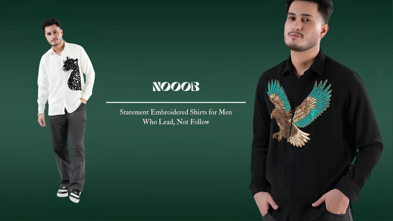 Hand Embroidered Designer Shirts: A Signature Statement by NOOOB Lifestyle