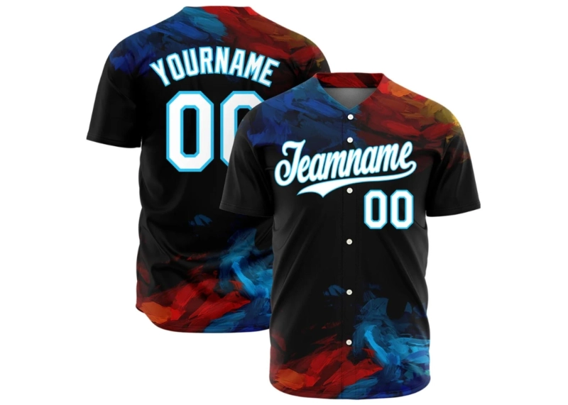 Graffiti Pattern Baseball Jersey: Where Street Art Meets Athletic Style