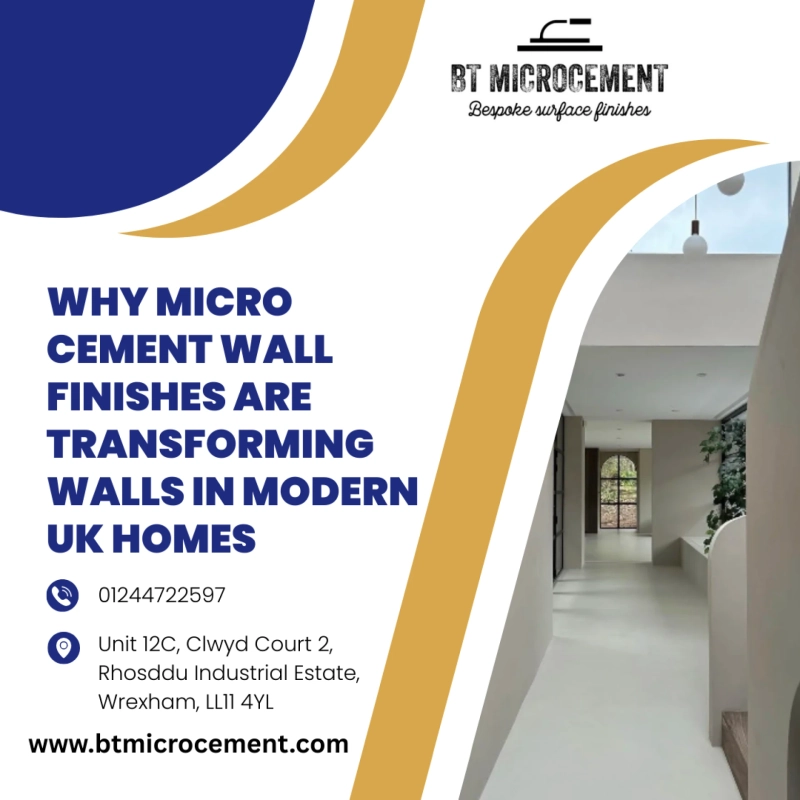 Why Micro Cement Wall Finishes Are Transforming Walls in Modern UK Homes