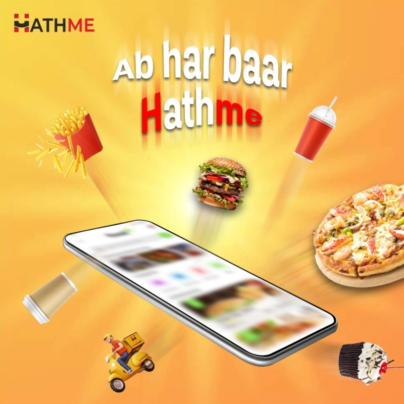 Order Delicious Food Online in Delhi NCR from HathMe App