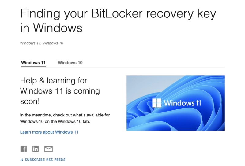 How to Finding your BitLocker recovery key on Aka.ms/recoverykeyfaq