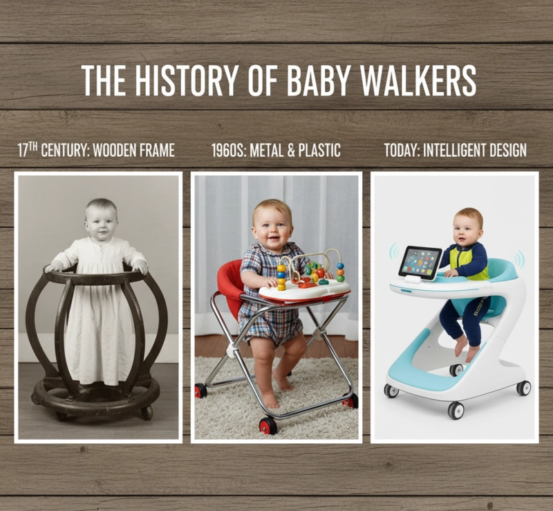 The History of Baby Walkers: From Medieval Wooden Frames to Intelligent Designs