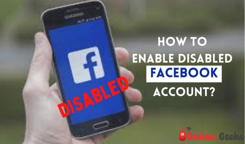 Facebook Account Disabled – How to Enable It