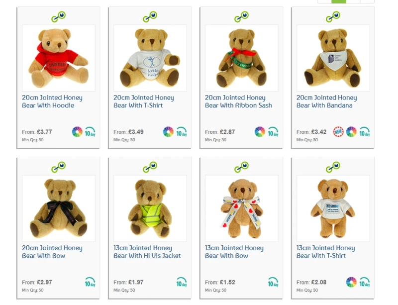 Branded Teddy Bears