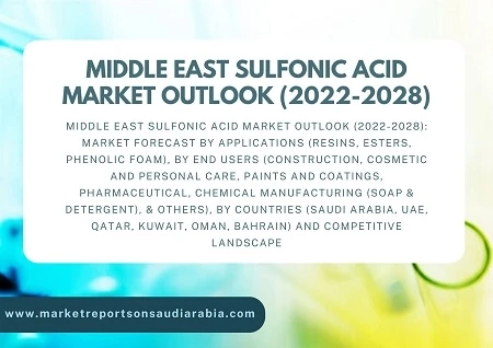 Middle East Sulfonic Acid Market, By Applications, By End Users, By Countries and Forecast 2028