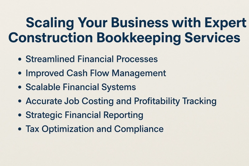 Scale Your Business with Expert Construction Bookkeeping Services