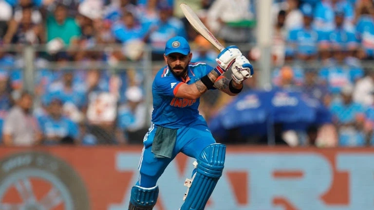 Virat Kohli has broken Sachin Tendulkar's World Cup record for most runs in a single tournament.