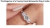 The Elegance of a Twenty Carat Moissanite Ring in India