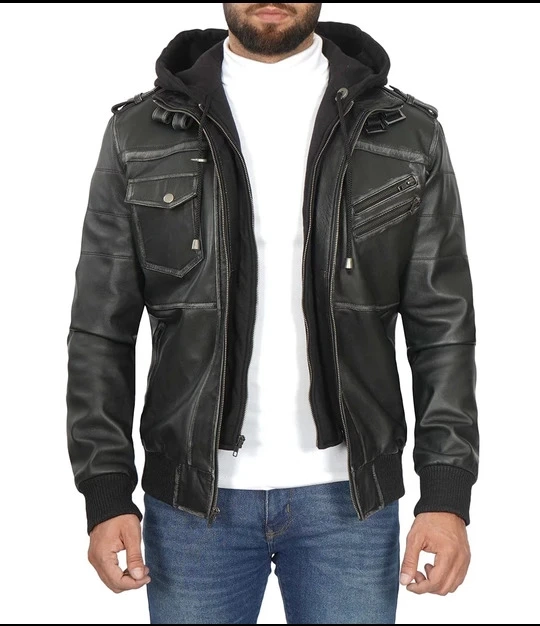 Mens Grey Bomber Jacket on Sale