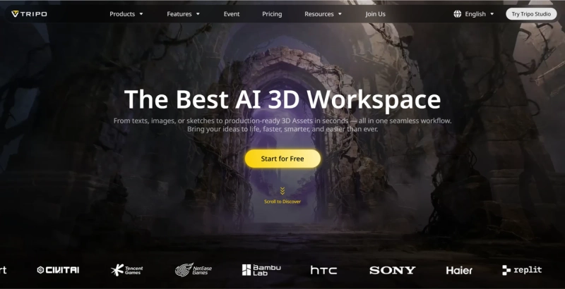 Tripo Studio: The Next-Gen AI 3D Model Generator for Everyone