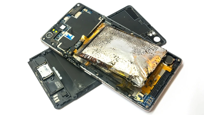 The mobile battery is swollen or starts to deteriorate.