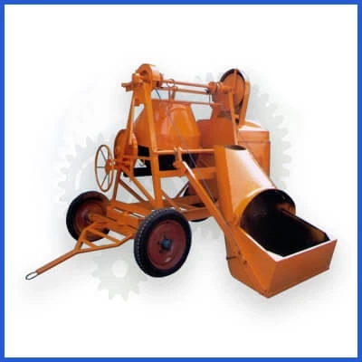 Concrete Mixer Machine Mechanical Hooper Full Bag | Sunind.in