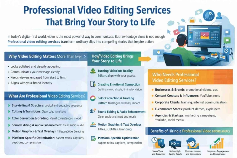 Professional Video Editing Services That Bring Your Story to Life