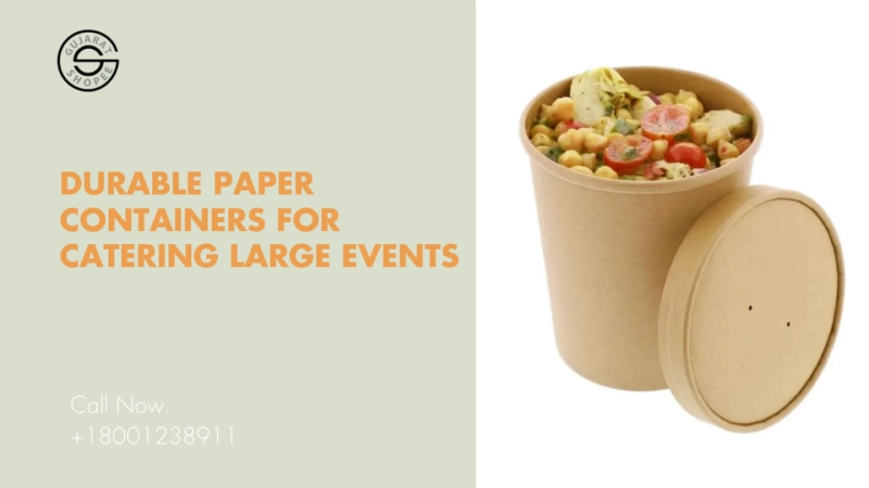 Innovative Durable Paper Containers for Catering Large Events in 2025