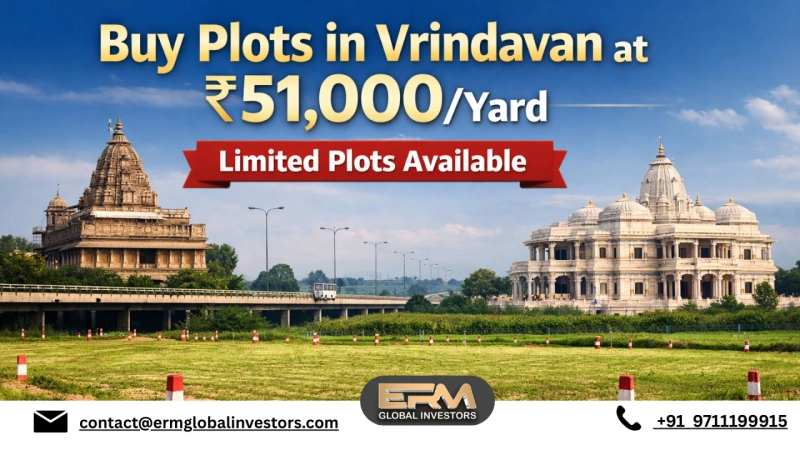 Buy Plots in Vrindavan at ₹51,000/Yard – Limited Plots Available
