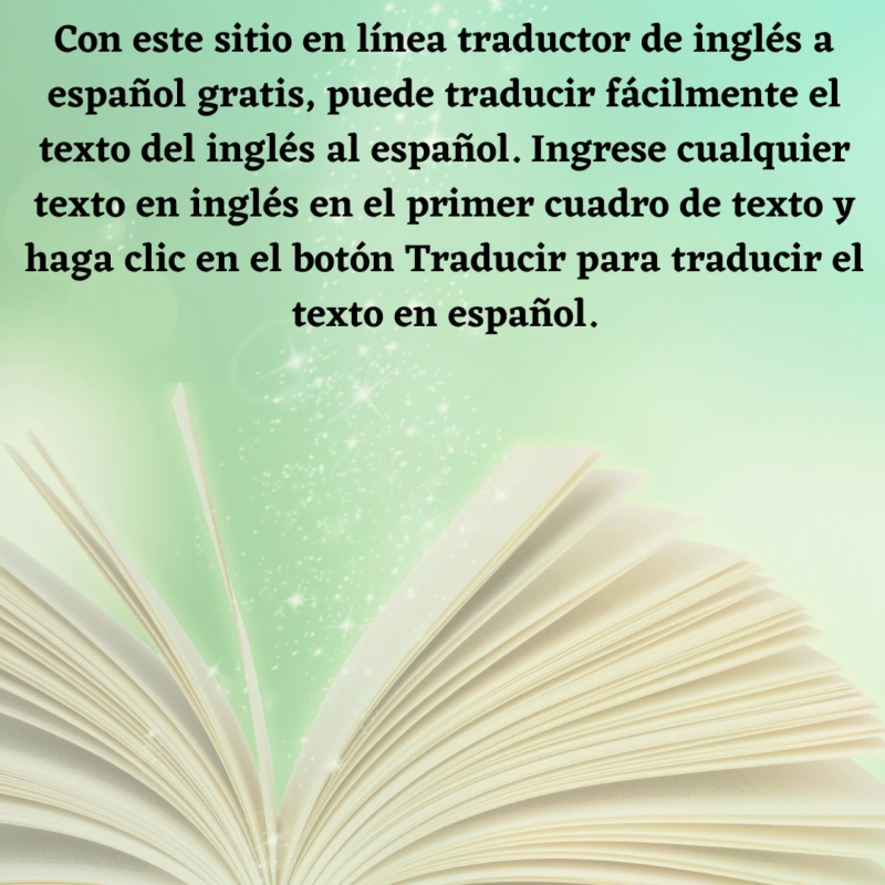 Traductor inglés español en linea