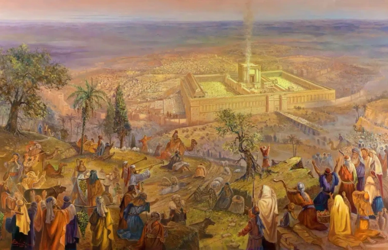 Stepping Back in Time: Unveiling the Beit Hamikdash Through Stunning Beis Hamikdash Paintings