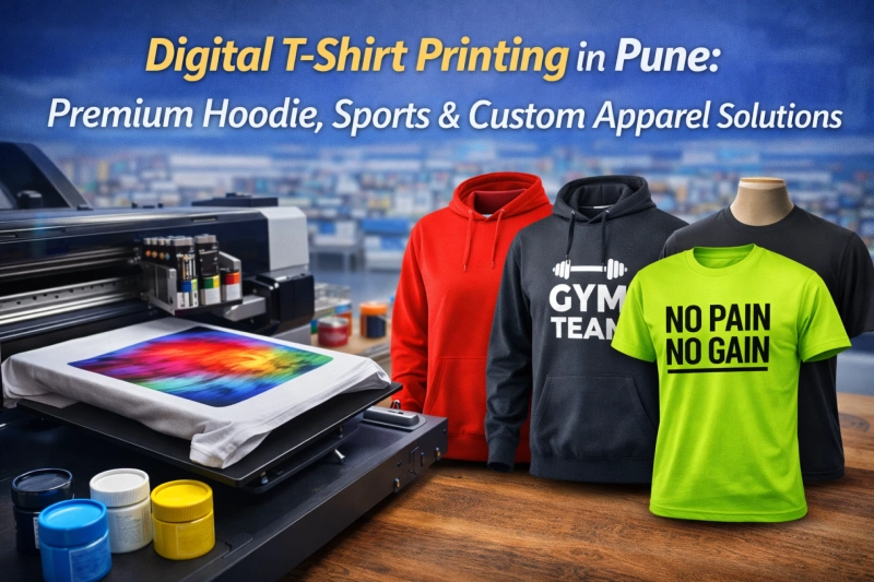 Digital T-Shirt Printing in Pune: High-Quality Hoodie, Sports & Custom Apparel Solutions
