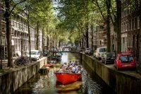 Party boat in Amsterdam