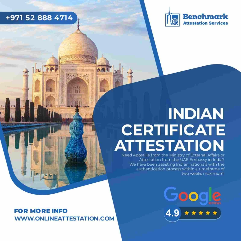 INDIAN CERTIFICATION ATTESTATION