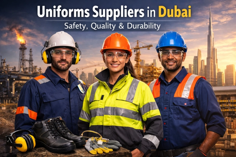 Where to get industrial uniforms with safety features in Dubai?