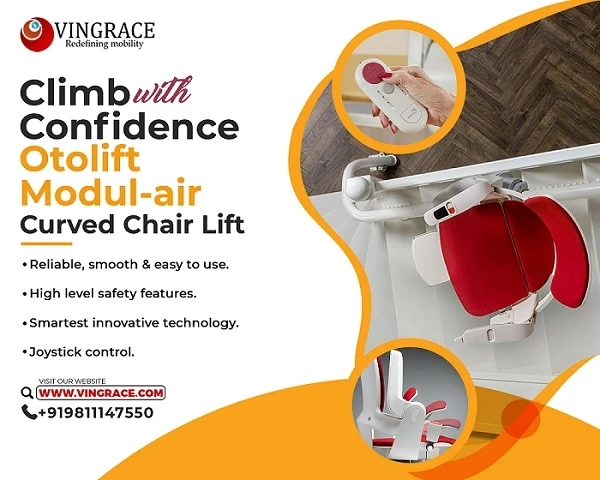 Redefining Accessibility Otolift Modul-air Curved Chair Lift at Vingrace