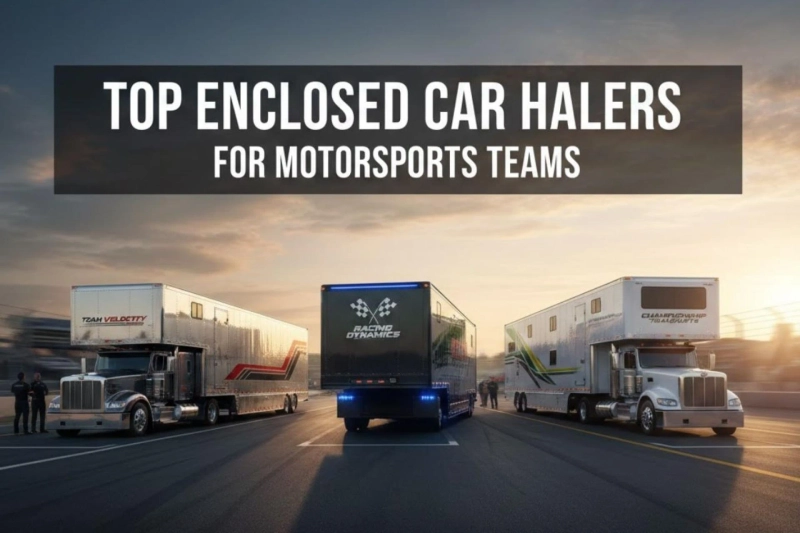 Top Enclosed Car Haulers for Motorsports Teams