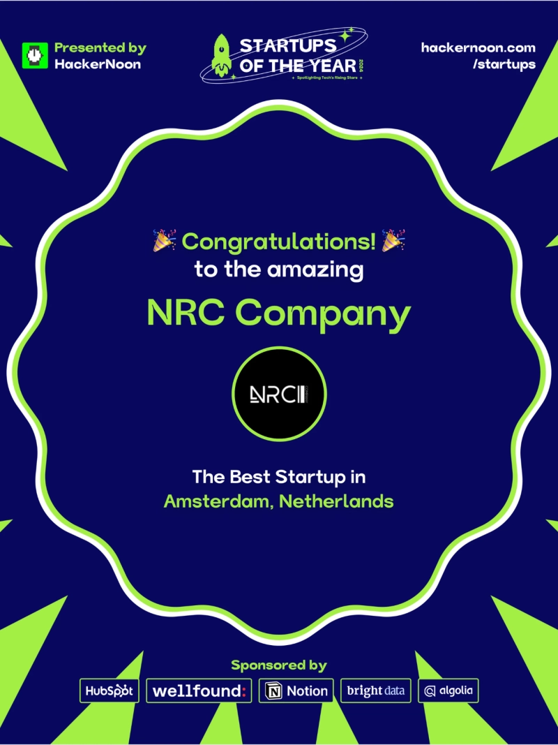 NRC Company: Startup of the Year 2024 in Amsterdam according to HackerNoon