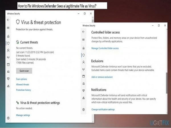 How to Fix Windows Defender Sees a Legitimate File as Virus?