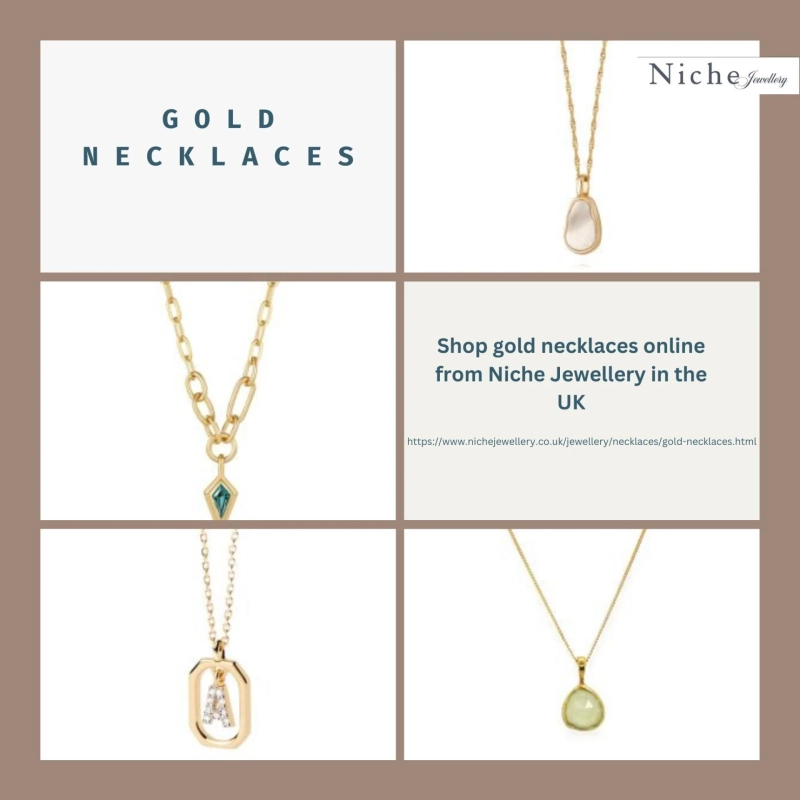 Order gold necklace for women in great deals from Niche Jewellery in the UK.