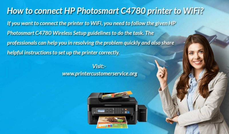 How to connect HP Photosmart C4780 printer to WiFi?
