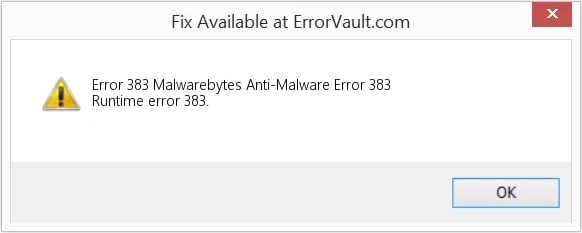 Fix Error 383 - Malwarebytes for Windows Support