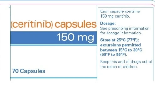 Ceritinib: Capsules for oral administration