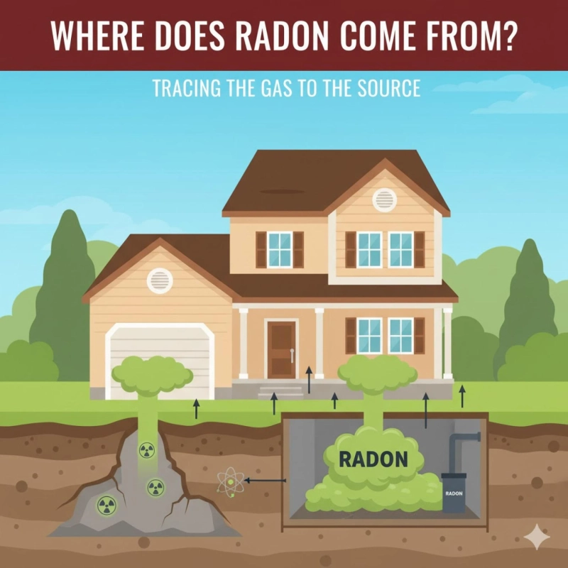 Where Does Radon Come From? Tracing the Gas to the Source.