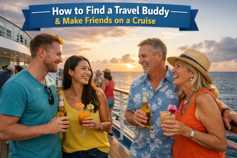 How to Find a Travel Buddy and Make Friends on a Cruise