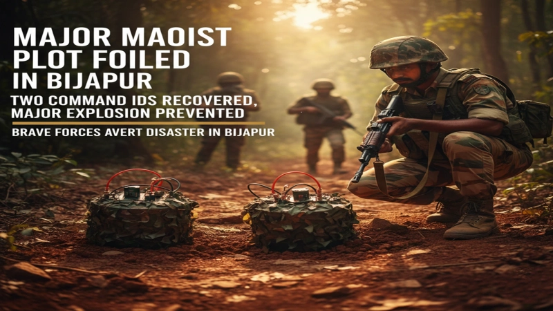 Major Maoist Plot Foiled in Bijapur, Two Command IEDs Recovered, Major Explosion Prevented