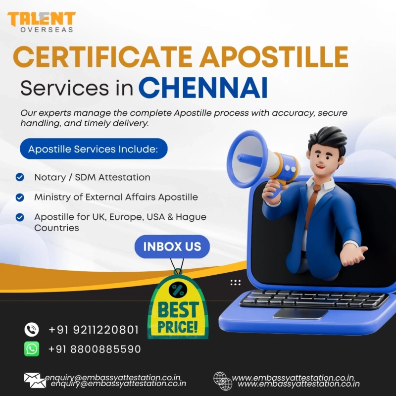 Certificate Apostille in Chennai