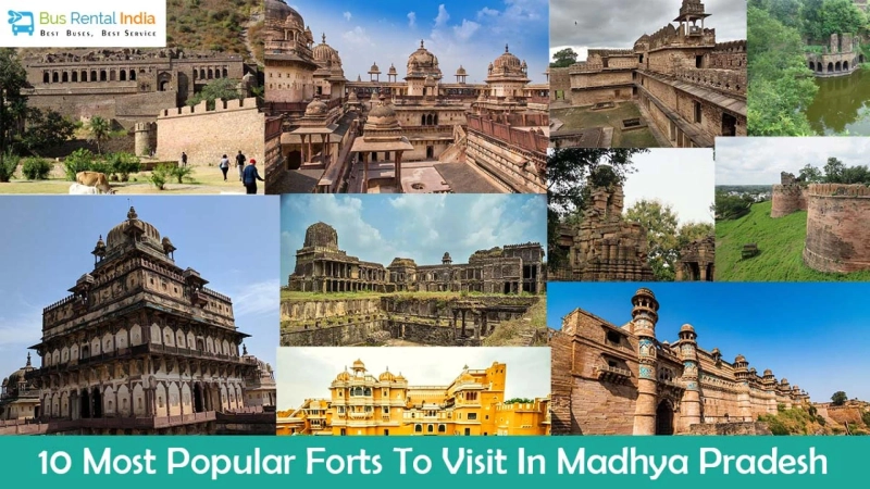 Luxury Volvo Bus Rent in Delhi to visit popular Forts in Madhya Pradesh