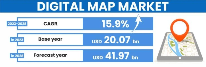 Digital Map Market Size to Expand Significantly by the End of 2028