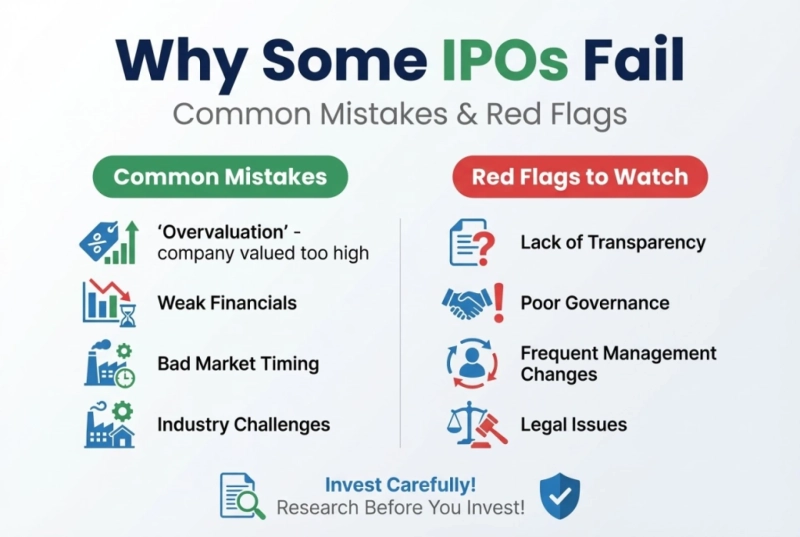 Why Some IPOs Fail: Common Mistakes & Red Flags