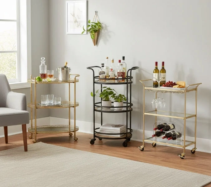 Rolling Bar Carts: A Stylish Solution for Modern Entertaining