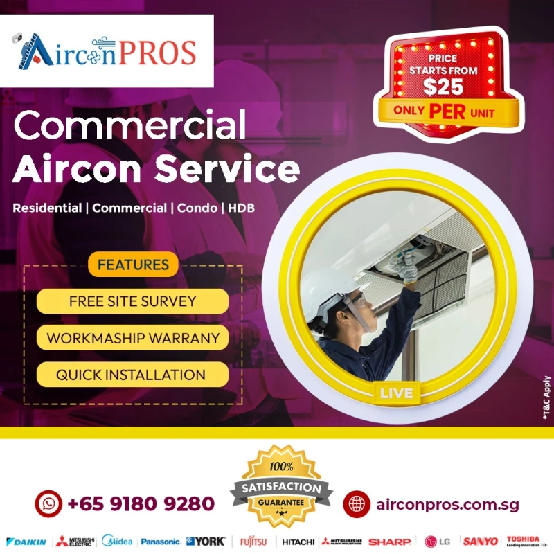 Best Commercial Aircon servicing in Singapore