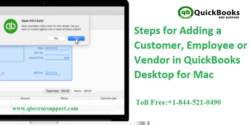 How to Add a Customer, Employee, or Vendor in QuickBooks for Mac?
