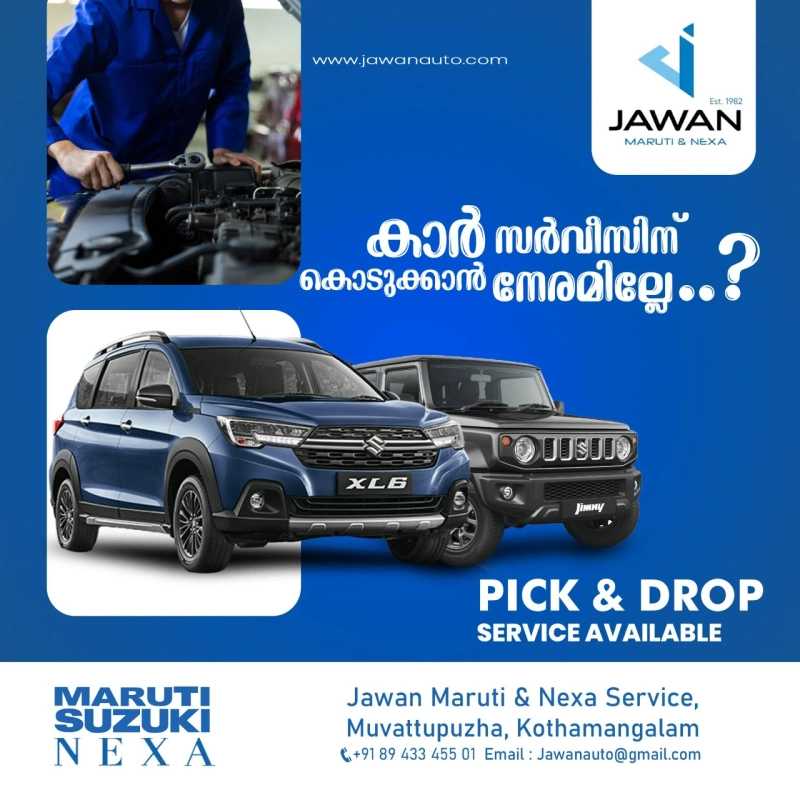 Jawan Maruti and Nexa Service: Premier Automotive Care in Muvattupuzha
