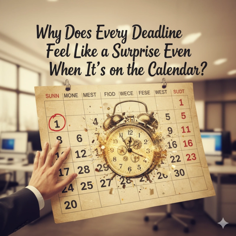 Why Does Every Deadline Feel Like a Surprise Even When It’s on the Calendar?