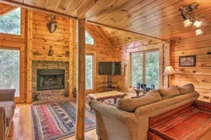 Cabin rentals in Blue Ridge North Carolina supply food and lodging comfort